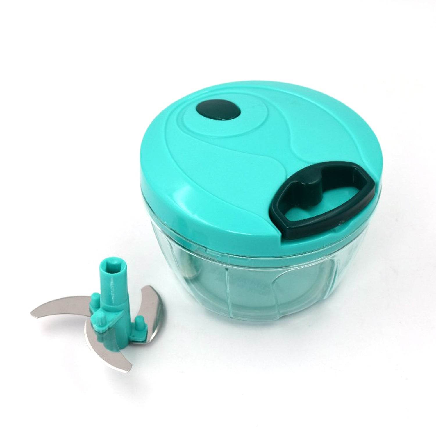 Handy Mini Plastic Vegetable Chopper Cutter, Onion Chopper Vegetables for Kitchen Accessories with 3 Blades - infinityexculsivestore.com