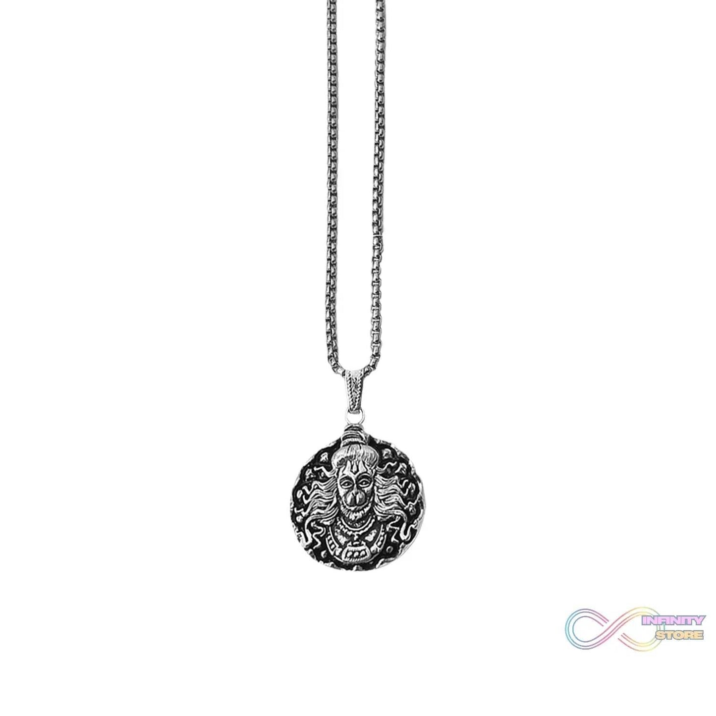 Hanuman Locket With Chain, Pendant Necklace Chain (1 Pc) - infinityexculsivestore.com