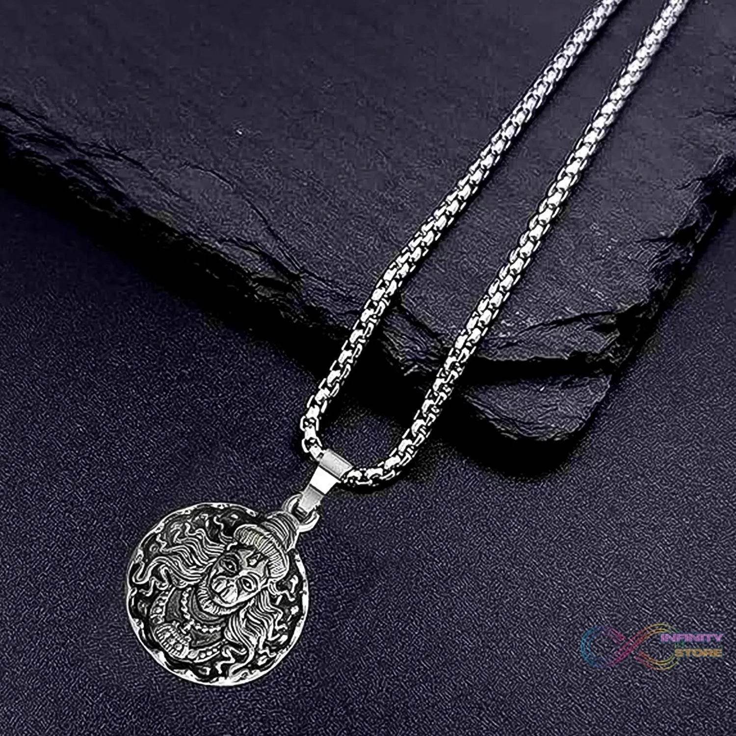 Hanuman Locket With Chain, Pendant Necklace Chain (1 Pc) - infinityexculsivestore.com