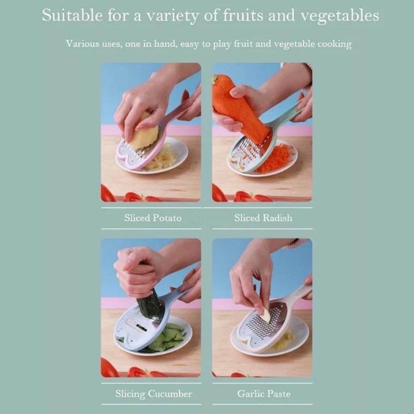 Heart Grater Set and Heart Grater Slicer Used Widely for Grating and Slicing of Fruits, Vegetables, Cheese Etc. Including All Kitchen Purposes. - infinityexculsivestore.com