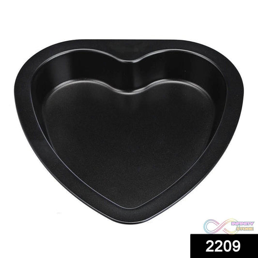 Heart Shape Cake Mould Non Stick Steel 1 kg Cake Baking Tray ( 23cm) - infinityexculsivestore.com