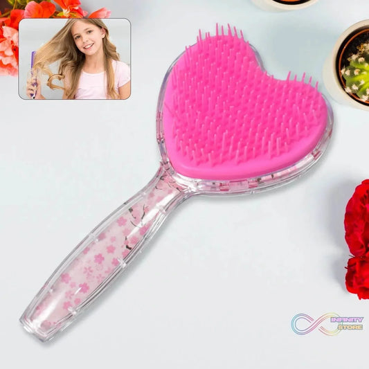 Heart Shape Hair Brush Massage Shower Comb (1 Pc) - infinityexculsivestore.com