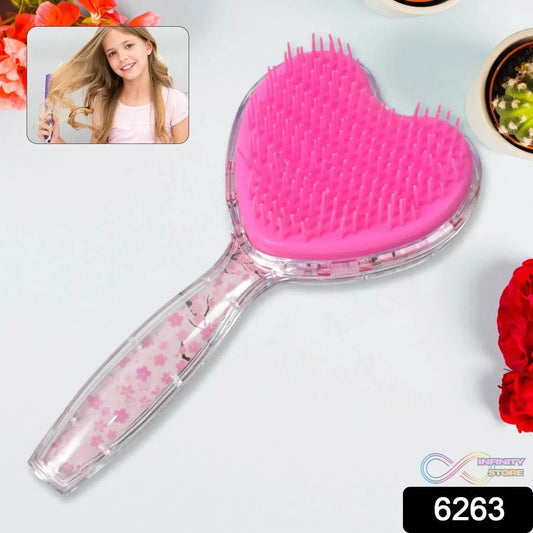 Heart Shape Hair Brush Massage Shower Comb (1 Pc) - infinityexculsivestore.com