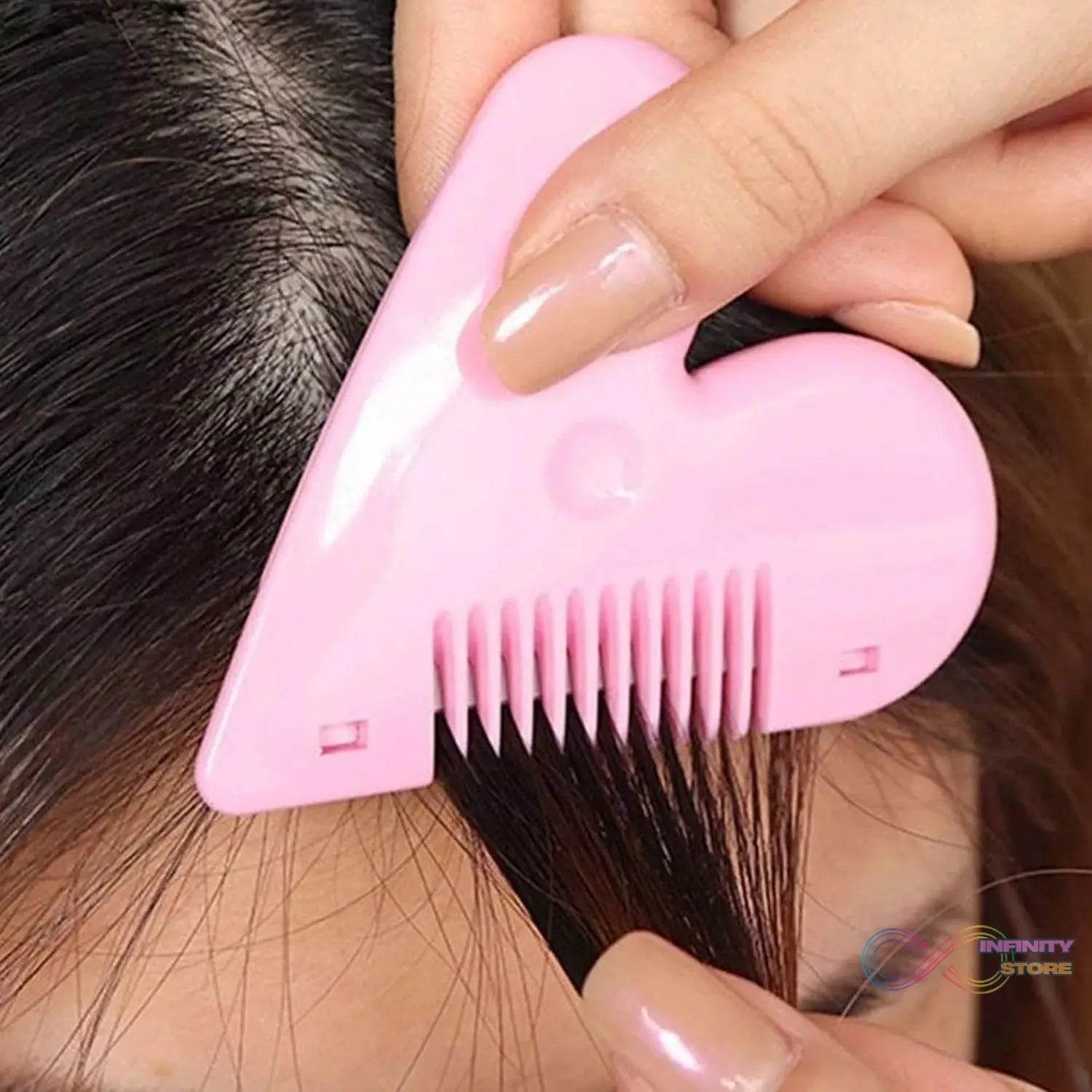 Heart Shape Plastic Hair Cutting Scissors (1 Pc / With Card Packing) - infinityexculsivestore.com