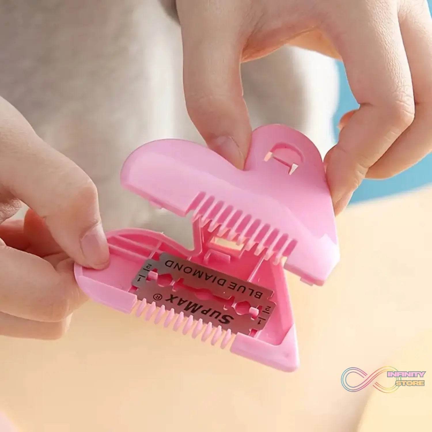 Heart Shape Plastic Hair Cutting Scissors (1 Pc / With Card Packing) - infinityexculsivestore.com