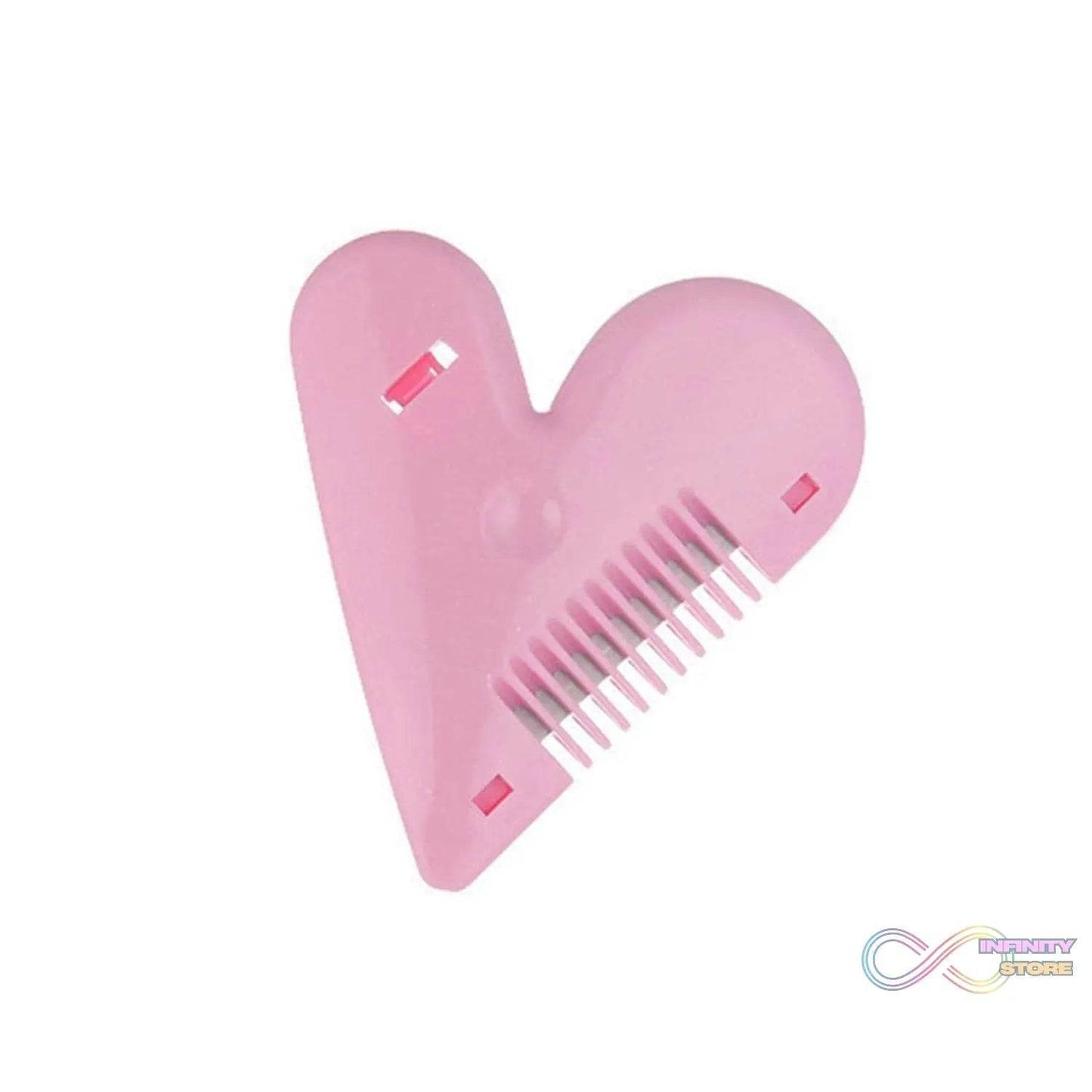 Heart Shape Plastic Hair Cutting Scissors (1 Pc / With Card Packing) - infinityexculsivestore.com