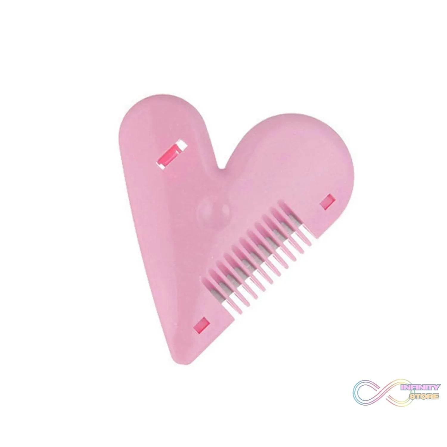 Heart Shape Plastic Hair Cutting Scissors (1 Pc / With Card Packing) - infinityexculsivestore.com