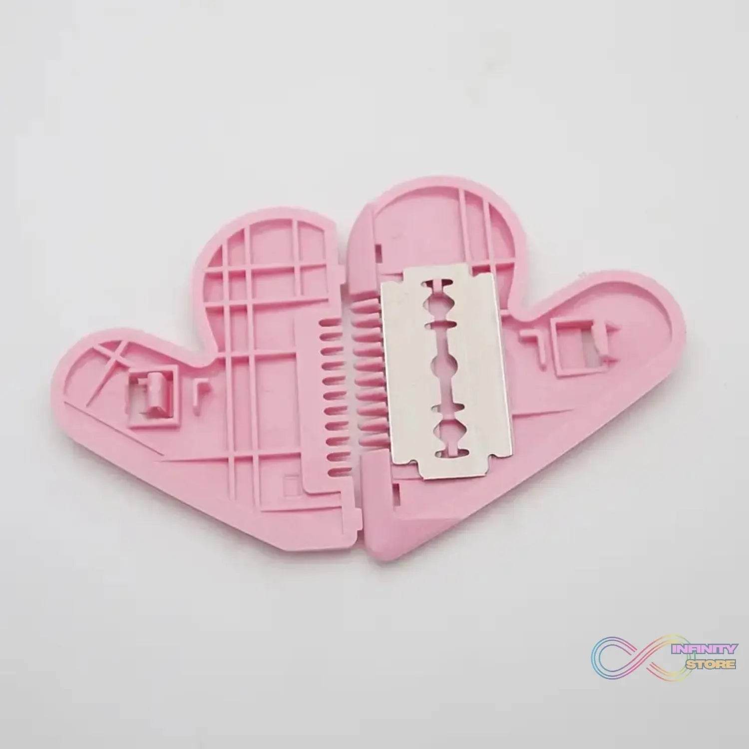 Heart Shape Plastic Hair Cutting Scissors (1 Pc / With Card Packing) - infinityexculsivestore.com