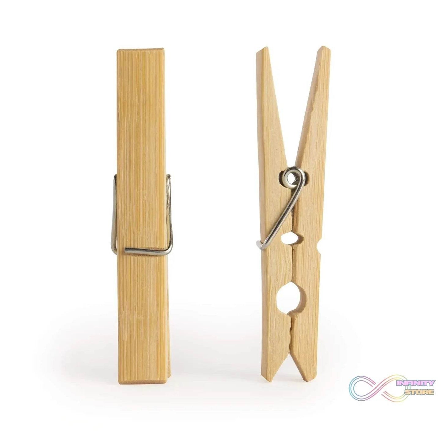 Heavy Duty Bamboo Wooden Cloth Clips / Pegs (10 Pcs Set) - infinityexculsivestore.com