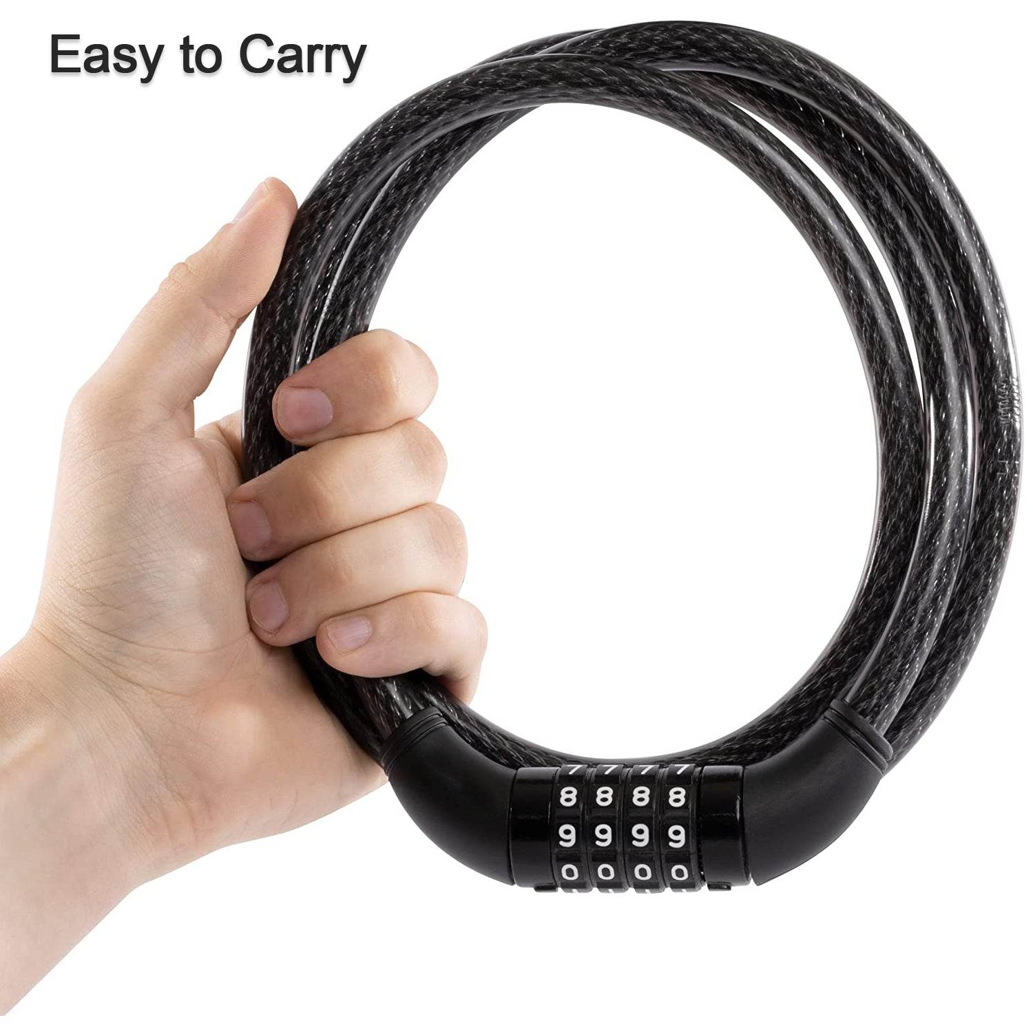 Heavy Duty Multi-Purpose Plastic combination Lock for Helmet & Multi Use - infinityexculsivestore.com