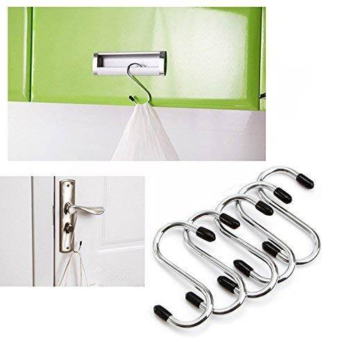Heavy Duty S-Shaped Stainless Steel Hanging Hooks - 5 pcs - infinityexculsivestore.com