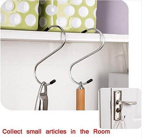 Heavy Duty S-Shaped Stainless Steel Hanging Hooks - 5 pcs - infinityexculsivestore.com
