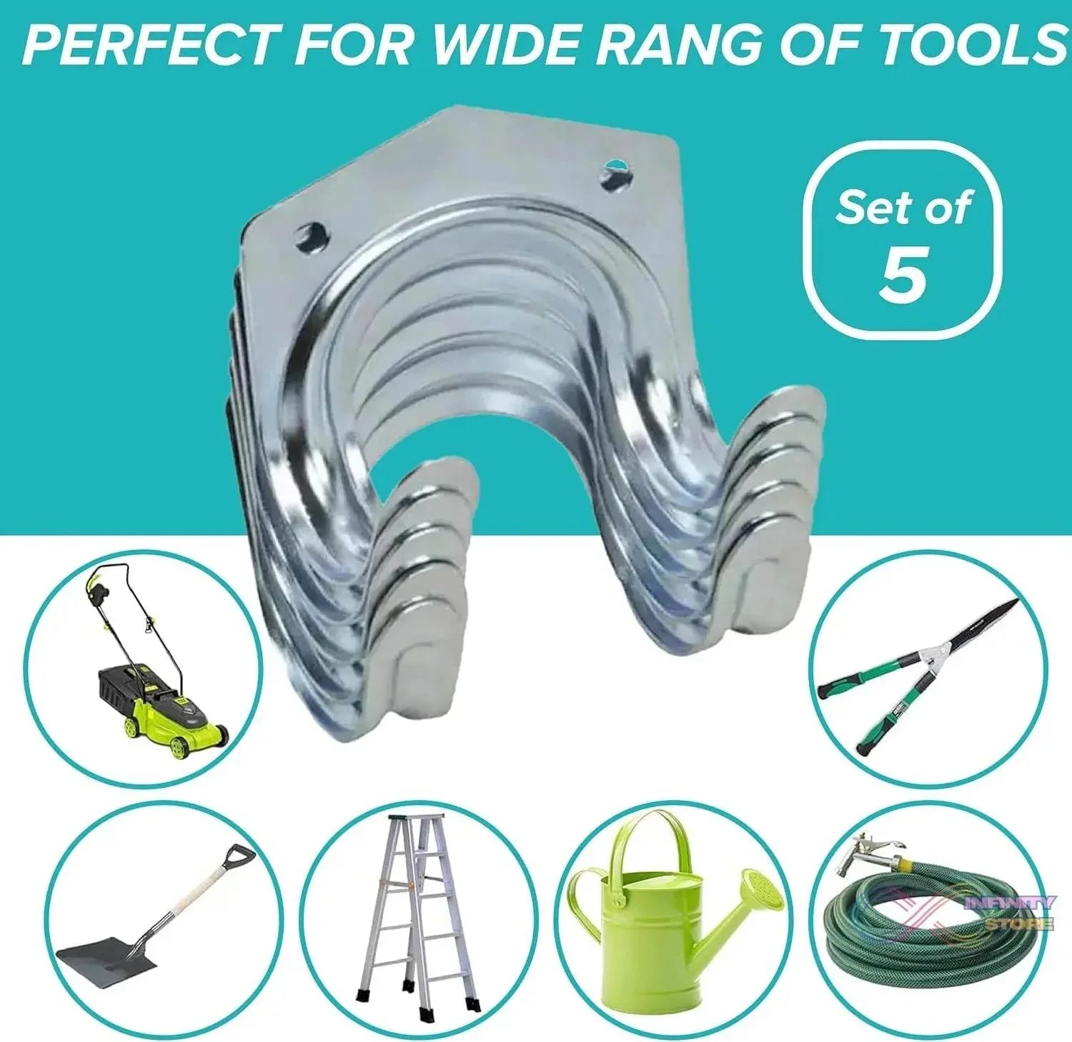 Heavy Duty Tool Hanger Hooks ( 5 Pcs Set ) - infinityexculsivestore.com