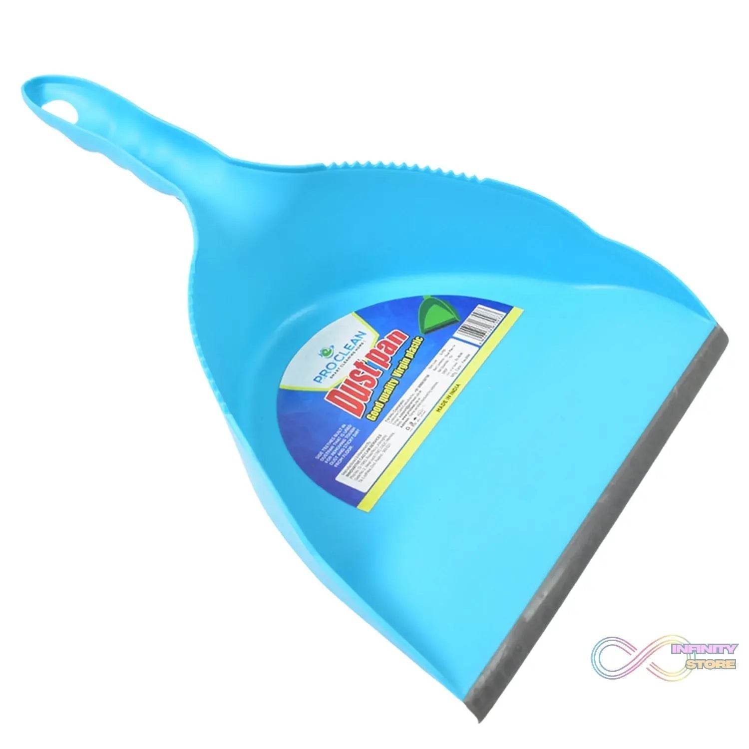 Heavy Plastic Dustpan with Handle (1 Pc) - infinityexculsivestore.com