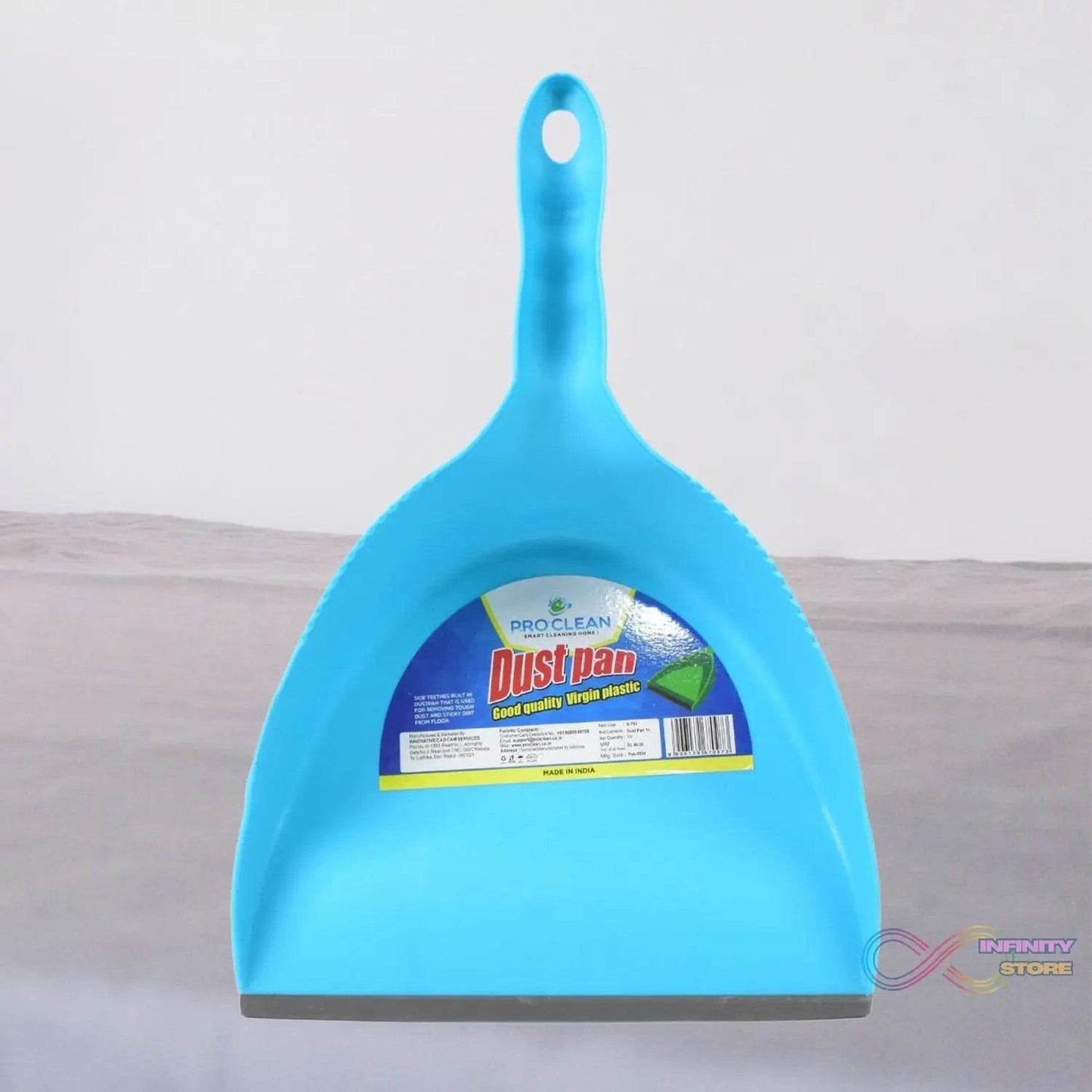 Heavy Plastic Dustpan with Handle (1 Pc) - infinityexculsivestore.com