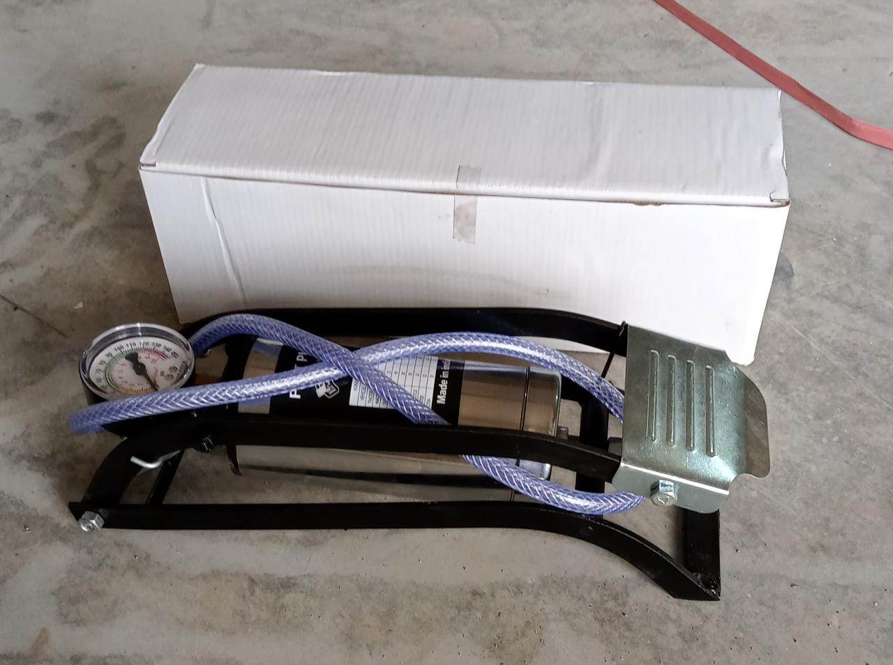 Heavy Steel Body Foot Pump - infinityexculsivestore.com