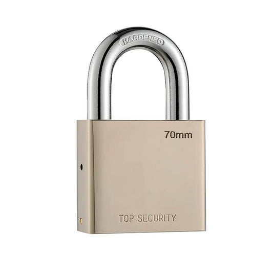 Heavy Steel Premium Square Padlock 70mm With 4 Keys | Multipurpose Hardened Shackle Padlock for Door, Gate, Shutter and Home - infinityexculsivestore.com
