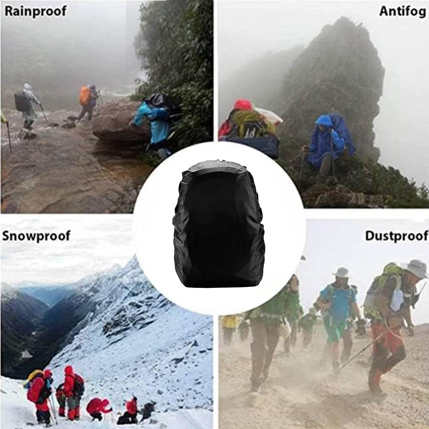 Heavy Waterproof Nylon Rain Cover/Dust Cover - Elastic Adjustable for Laptop Bags and Backpacks, School Bag Waterproof Cover, Dust Proof, Backpack, Laptop Bag Cover (1Pc) - infinityexculsivestore.com
