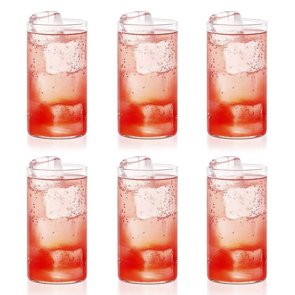 Heavy unbreakable Stylish Plastic Clear look fully Transparent Glasses Set 330ml (6pcs) - infinityexculsivestore.com