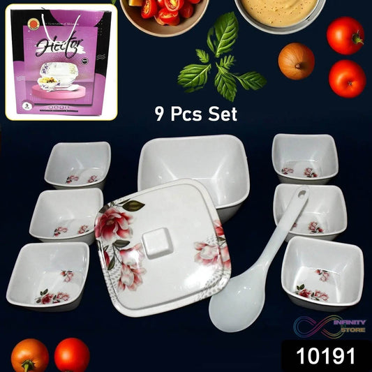 Hector High Quality Dinning Dinner / Pudding Set (9 Pcs set) - infinityexculsivestore.com