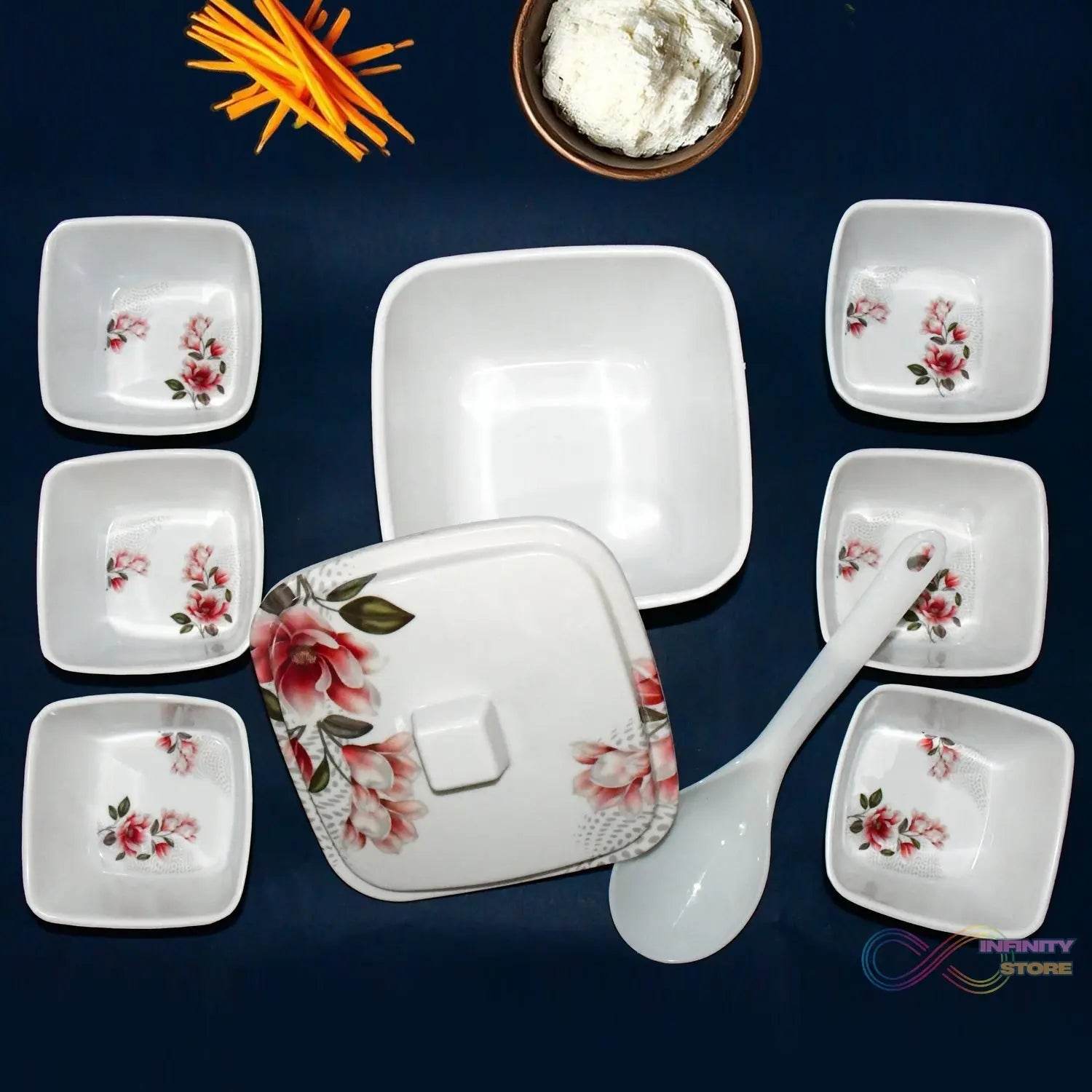 Hector High Quality Dinning Dinner / Pudding Set (9 Pcs set) - infinityexculsivestore.com