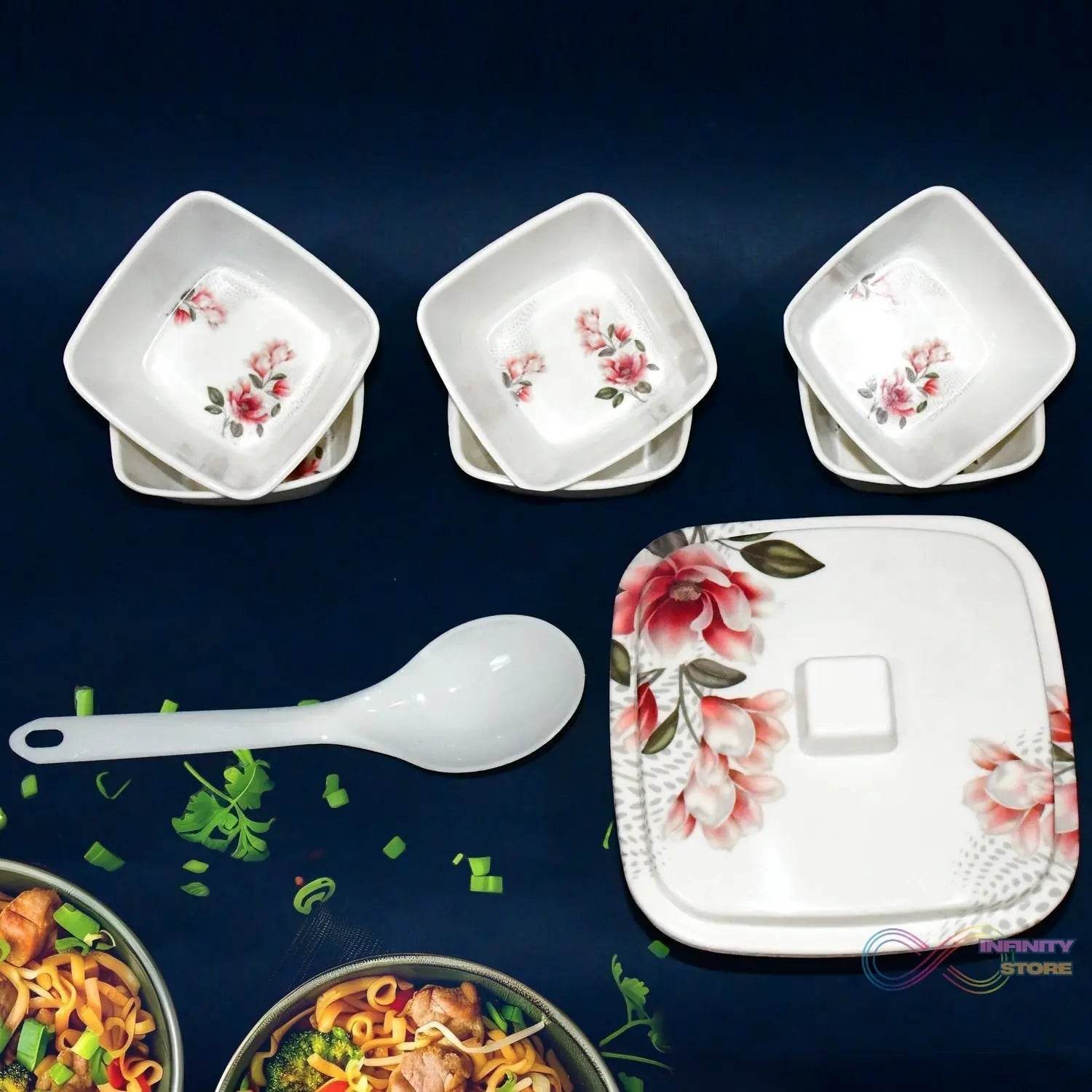 Hector High Quality Dinning Dinner / Pudding Set (9 Pcs set) - infinityexculsivestore.com