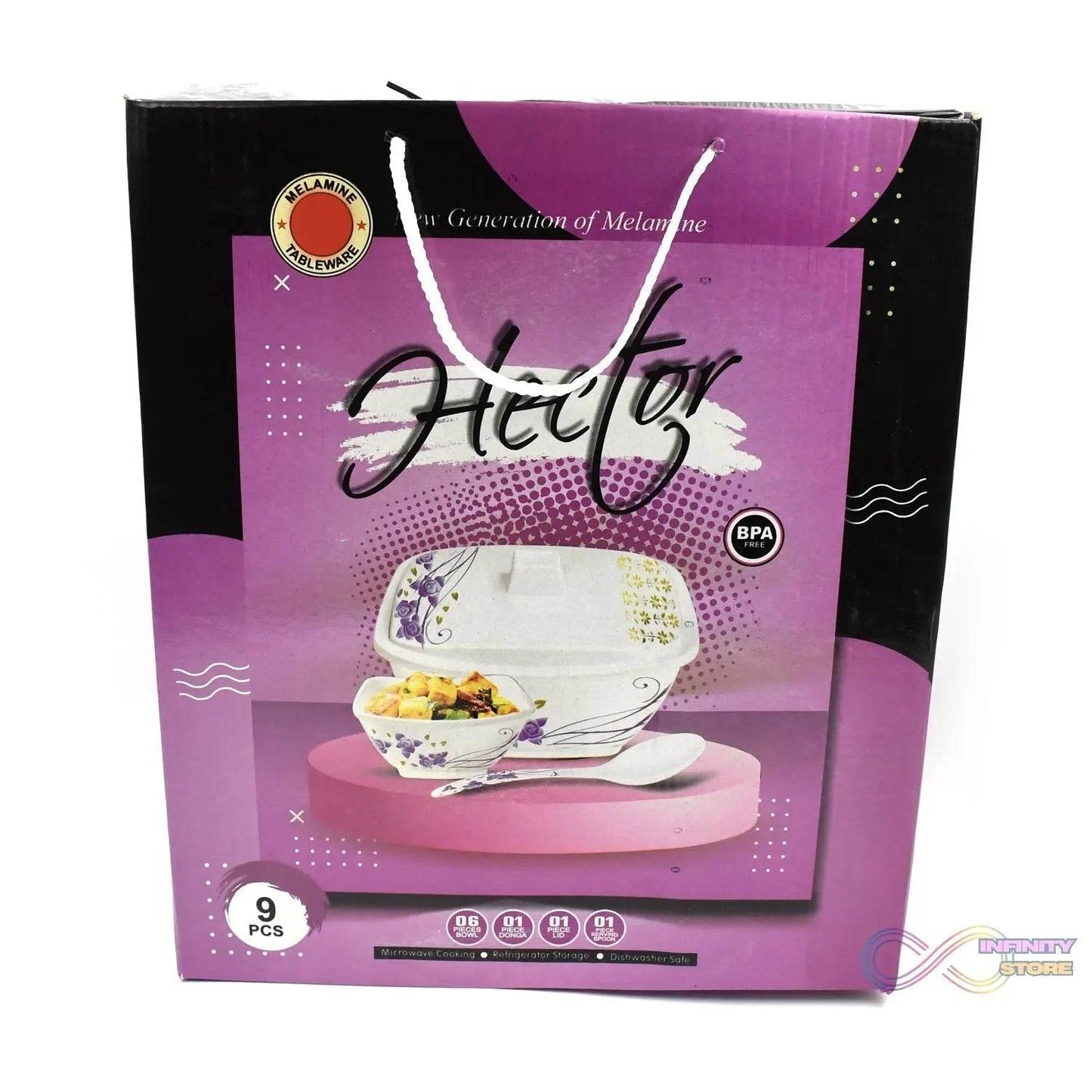 Hector High Quality Dinning Dinner / Pudding Set (9 Pcs set) - infinityexculsivestore.com
