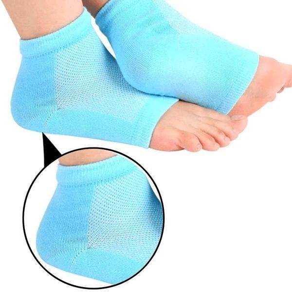 Heel Pain Relief Silicone Gel Heel Socks (Multicolor) - infinityexculsivestore.com