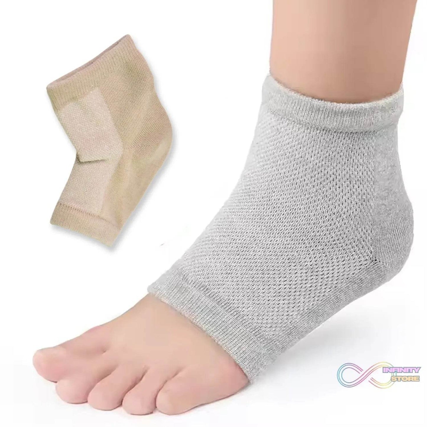 Heel Socks Overnight Heels While You Sleep (1 Pair / Mix Color) - infinityexculsivestore.com