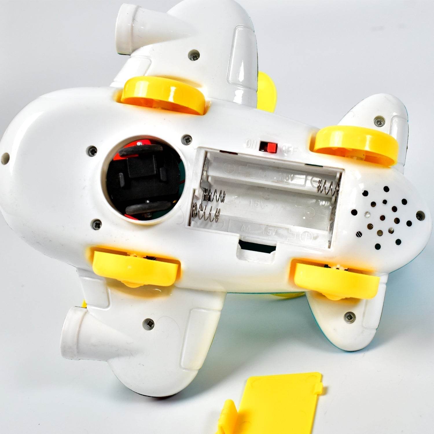 Helicopter Airplane Musical Toy - Electronic Moving Plane with Lights, for 6-18 Months, Encourages Crawling - infinityexculsivestore.com