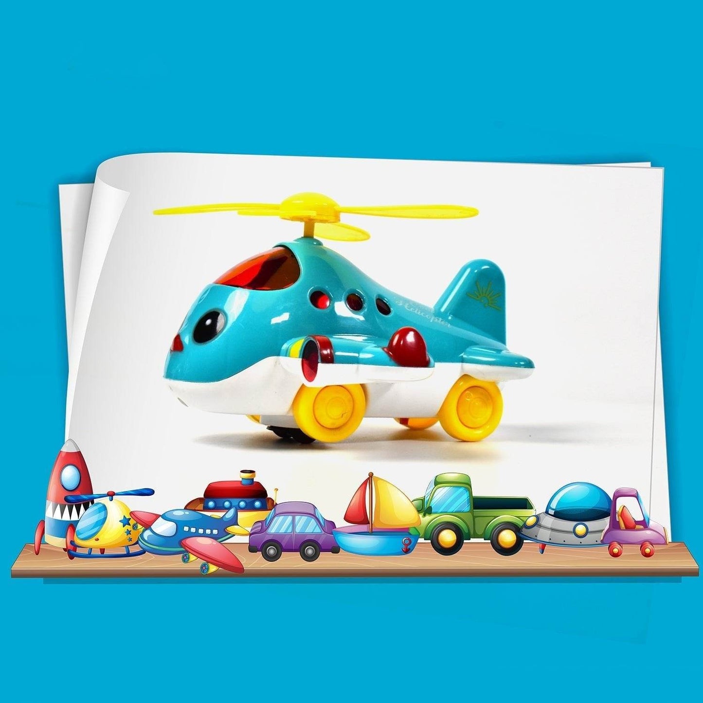 Helicopter Airplane Musical Toy - Electronic Moving Plane with Lights, for 6-18 Months, Encourages Crawling - infinityexculsivestore.com