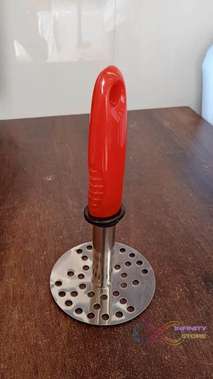 High Grade Stainless Steel Potato Masher Paubhaji / Pav Bhaji Masher with Plastic handle (1 Pc) - infinityexculsivestore.com