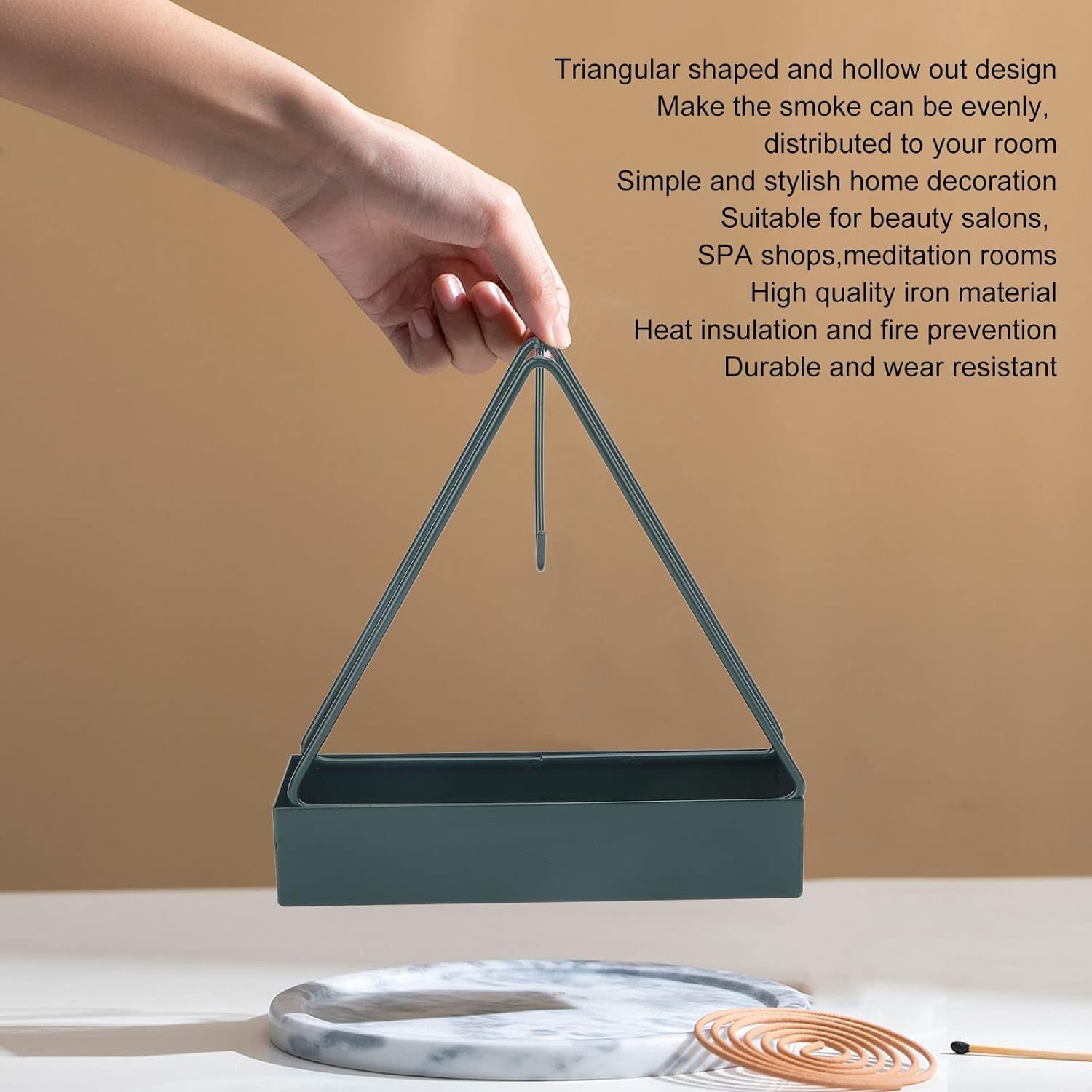 Mosquito Coil Holder Frame, Triangular Shape Iron Mosquito Incense Holder Mosquito Repellent Incense Holder, Hanging, Mosquito Repellent, Outdoor, Stylish, Mosquito Repellent Incense Holder - infinityexculsivestore.com