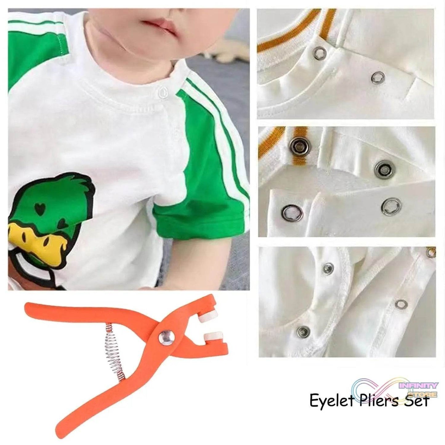 Hole Pliers Eyelets for Clothes Buckle Installation Tool for Clothing Sewing (1 Pc) - infinityexculsivestore.com