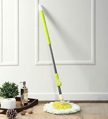 Home Cleaning Stainless Steel 360° Rotating Pole - Microfiber Mop with Adjustable Rod Stick - infinityexculsivestore.com