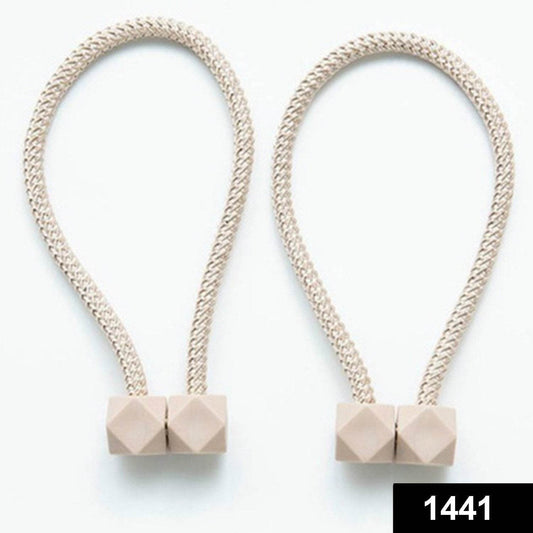 Home Magnetic Curtain Tiebacks, Straps, Buckle, Clips Rope Straps Window Curtain Bracket Decoration (2 Pc) ? - infinityexculsivestore.com