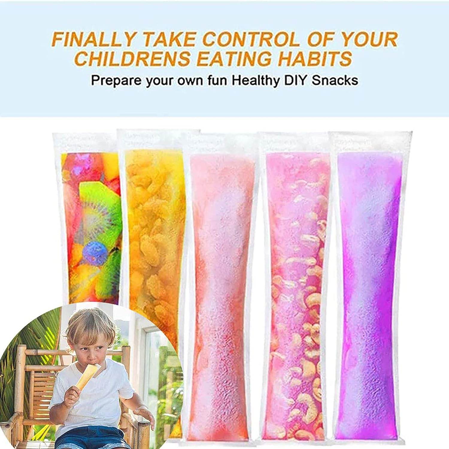 Homemade Popsicle Maker Manual Ice Cream Machine With Approx 20 Pcs Packing Bag Popsicle Mold Convenient Maker Manual Ice Cream Machine For Kids Adults DIY, Reusable - infinityexculsivestore.com
