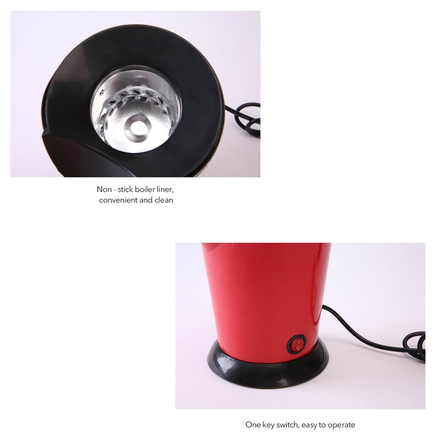 Hot Air Popcorn, Popper Electric Machine Snack Maker - infinityexculsivestore.com