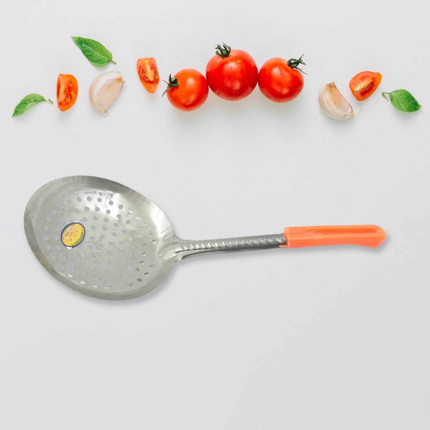 Colander Spoon, Non Slip Hand Polished Thickened Hot Pot Spoon for Kitchen for Restaurant, Stainless Steel Cooking Colander Skimmer Slotted Spoon Kitchen Strainer Ladle with Long Handle for Kitchen Cooking Baking (35 Cm) - infinityexculsivestore.com