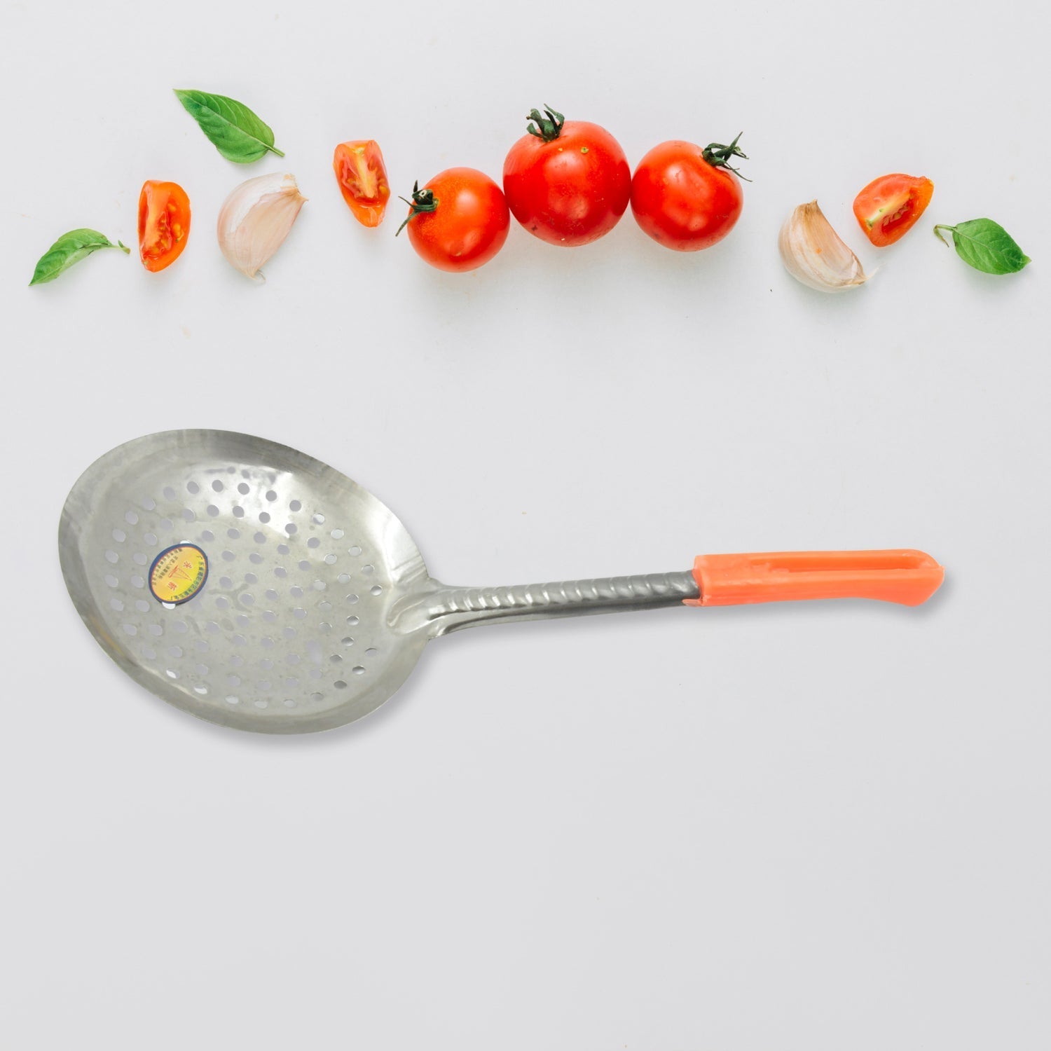 Colander Spoon, Non Slip Hand Polished Thickened Hot Pot Spoon for Kitchen for Restaurant, Stainless Steel Cooking Colander Skimmer Slotted Spoon Kitchen Strainer Ladle with Long Handle for Kitchen Cooking Baking (35 Cm) - infinityexculsivestore.com
