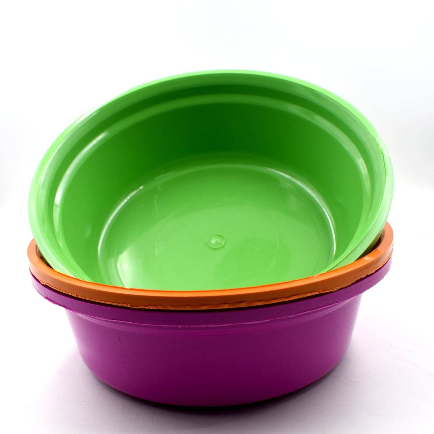 Household Storage Plastic Round Bowl / Tub / Basket / Bucket set - Pack of 3 - infinityexculsivestore.com