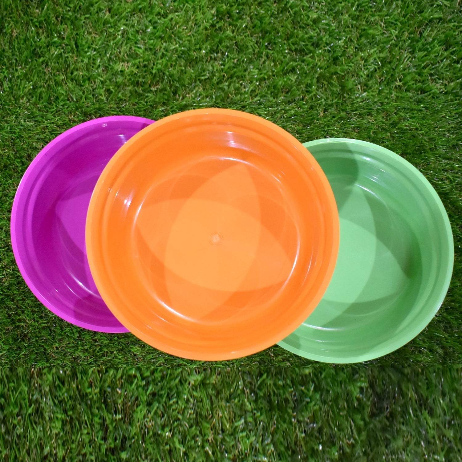 Household Storage Plastic Round Bowl / Tub / Basket / Bucket set - Pack of 3 - infinityexculsivestore.com