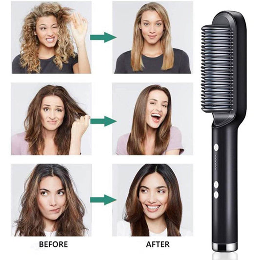 Hqt-909B Hair Straightener Used While Massaging Hair Scalps And Head. - infinityexculsivestore.com