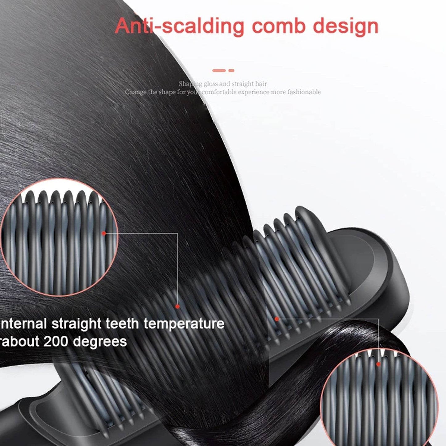 Hqt-909B Hair Straightener Used While Massaging Hair Scalps And Head. - infinityexculsivestore.com