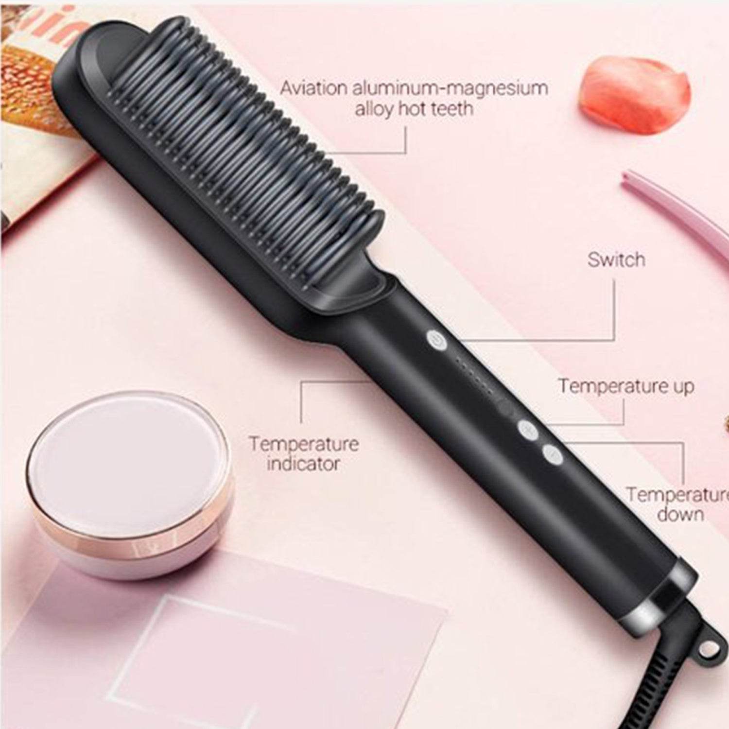 Hqt-909B Hair Straightener Used While Massaging Hair Scalps And Head. - infinityexculsivestore.com