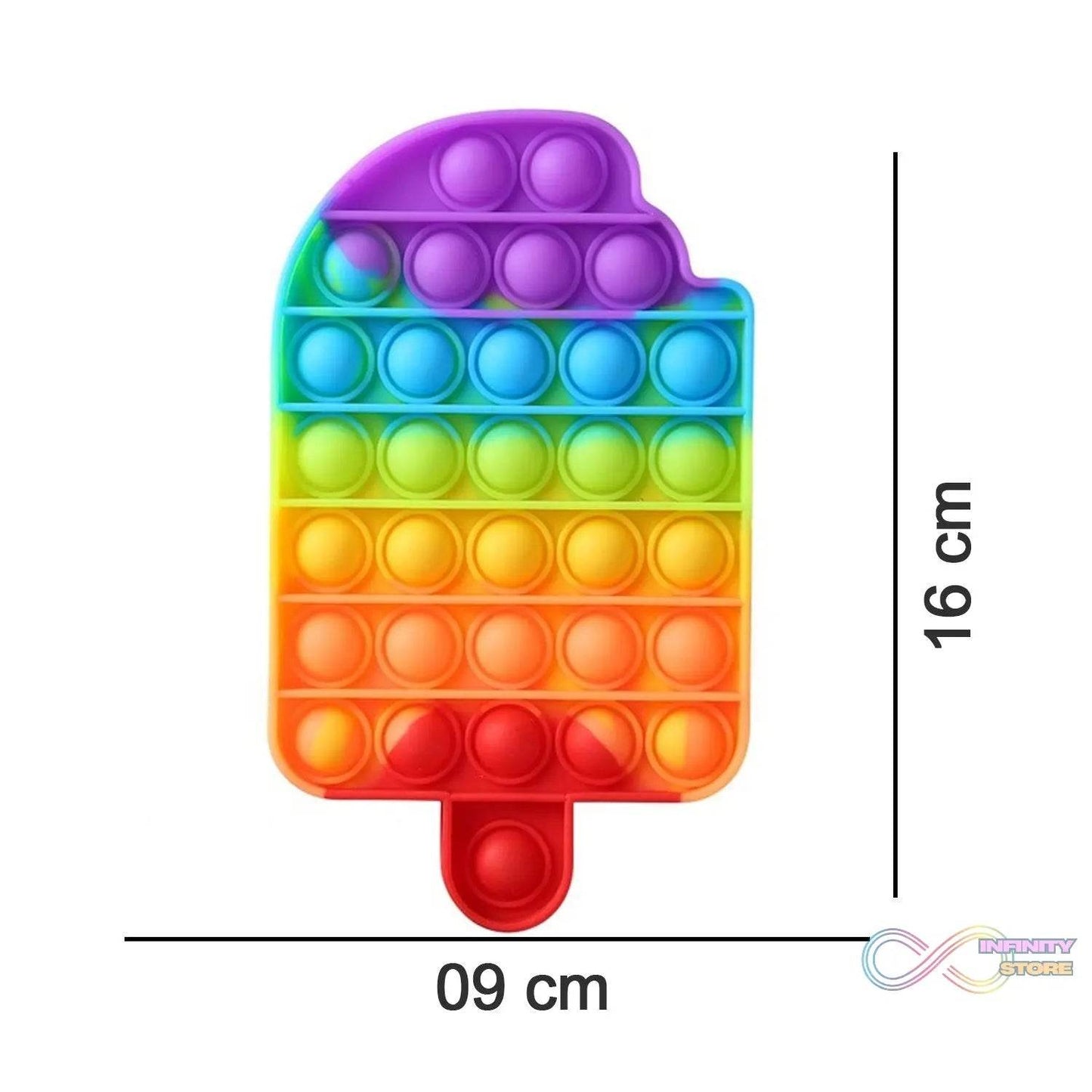 Ice Cream Candy Shape Pop Fidget Toy Push Pop Bubble Fidget Sensory Toy for Kids and Adults Fidget Popper Stress Reliever Sensory Fidget Poppers - infinityexculsivestore.com