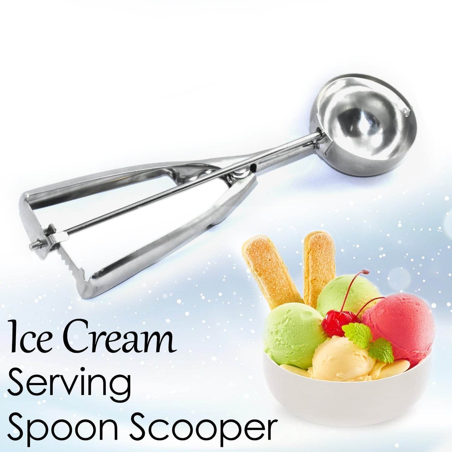 Ice Cream Serving Spoon Scooper (Stainless Steel) - infinityexculsivestore.com