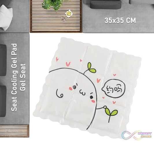 Ice Pad Cartoon Cute Summer Gel Cooling Office Cushion (35×35 CM / 1 Pc) - infinityexculsivestore.com