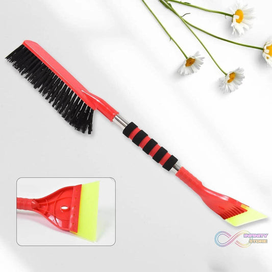 Ice Scraper Car Snow Brush 2 in 1 Comfortable Grip (1 Pc / 67 Cm Long) - infinityexculsivestore.com