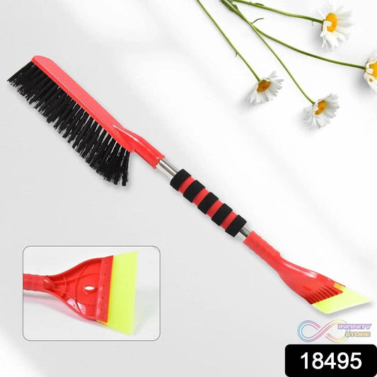 Ice Scraper Car Snow Brush 2 in 1 Comfortable Grip (1 Pc / 67 Cm Long) - infinityexculsivestore.com
